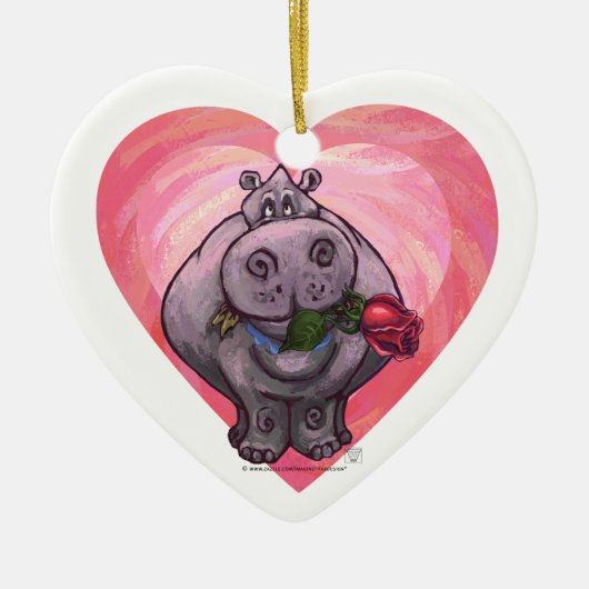 Valentinstag Keramikornament (Vorne)