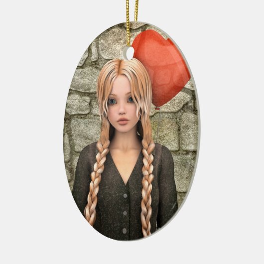 Valentinstag Keramikornament (Links)