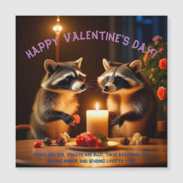 Valentinstag Kerzenlicht Abendessen mit Magnetkart Magnetkarte