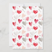 Valentinstag Kinderdusche Einladung (Rückseite)