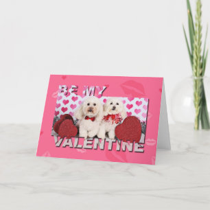 Valentinstag - Kirby & Shelby - Poodles Feiertagskarte