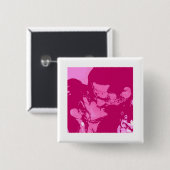Valentinstag Kiss Button (Vorne & Hinten)