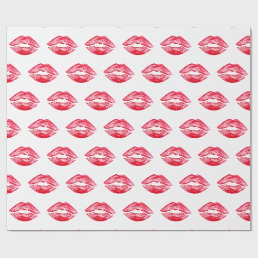 VALENTINSTAG KISS GESCHENKPAPIER (Flach)