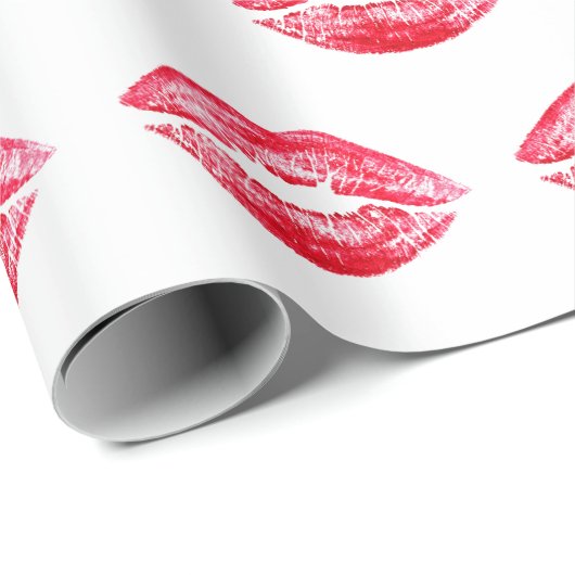 VALENTINSTAG KISS GESCHENKPAPIER (Rolleneckpunkt)