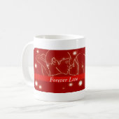 Valentinstag Kiss Kaffeetasse (Vorderseite Links)
