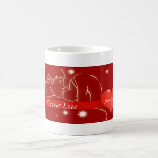 Valentinstag Kiss Kaffeetasse (Mittel)