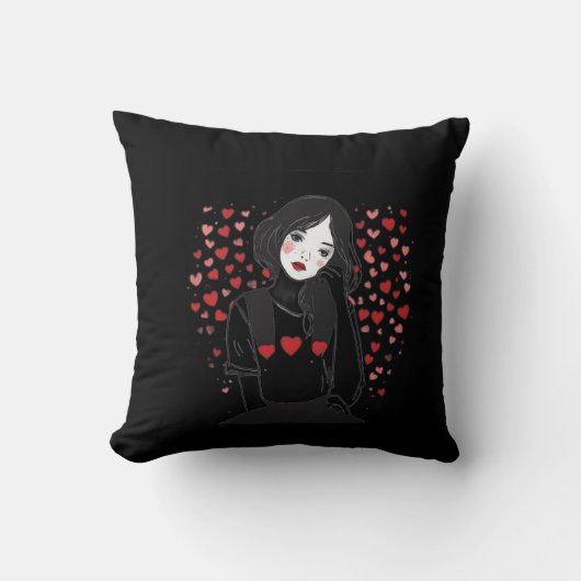 Valentinstag Kissen (Vorderseite)