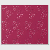 Valentinstag Kisses Geschenkpapier (Flach)