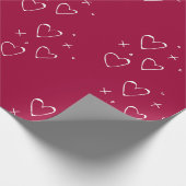 Valentinstag Kisses Geschenkpapier (Ecke)