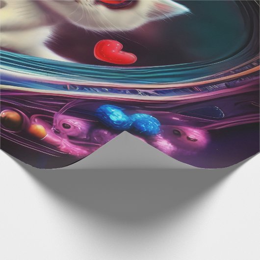 Valentinstag Kitten Geschenkpapier (Ecke)