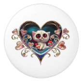 Valentinstag Kitten Keramikknauf (Vorderseite)