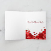 Valentinstag Kitten Red Hearts Karte (Innenseite)