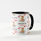 Valentinstag Kitten Tasse (VorderseiteRechts)