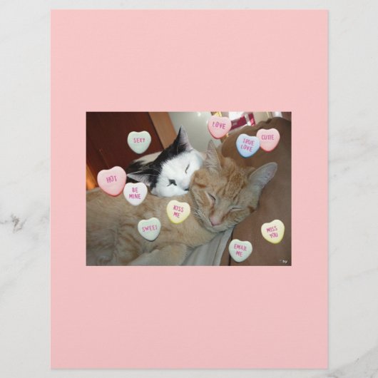 Valentinstag Kittens Flyer (Vorne)