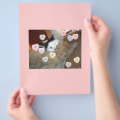 Valentinstag Kittens Flyer (Hand)