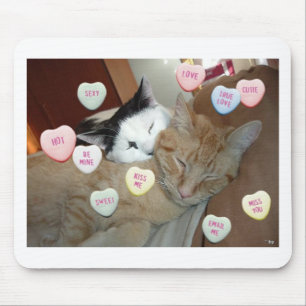Valentinstag Kittens Mousepad