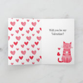 Valentinstag Kitty Cat Karte (Innenseite)