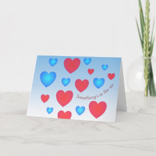 Valentinstag-Klapp-Grußkarte Karte