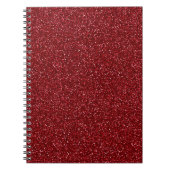 Valentinstag Klassisch Trendiges rotes Glitter Notizblock (Vorderseite)