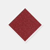 Valentinstag Klassisch Trendiges rotes Glitter Serviette (Ecke)