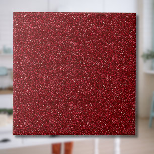 Valentinstag Klassisches Trendiges Rot Glitter Fliese