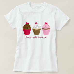 Valentinstag-kleine Kuchen kundenspezifisch T-Shirt