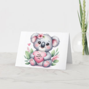 Valentinstag Koala Bär Feiertagskarte