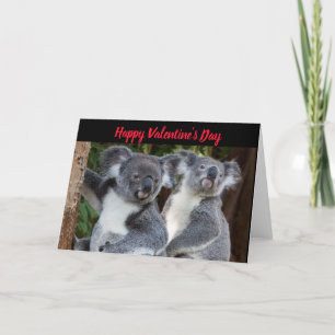 Valentinstag Koala Bären Grußkarte Feiertagskarte