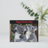 Valentinstag Koala Bears Postkarte (Stehend Vorderseite)