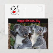 Valentinstag Koala Bears Postkarte (Vorne/Hinten)