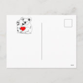 Valentinstag Koala Bears Postkarte (Rückseite)
