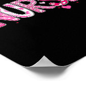 Valentinstag Krankenschwester Grafik Rosa Muster F Poster (Ecke)