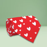 Valentinstag Krawatte<br><div class="desc">Ergänzt wird Ihr Valentinstag mit dieser niedlichen gemusterten Krawatte in Rot und Weiß. Illustriert und entworfen von Patricia Alvarez.</div>
