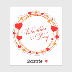 Valentinstag-Kreisdesign-25695 Aufkleber