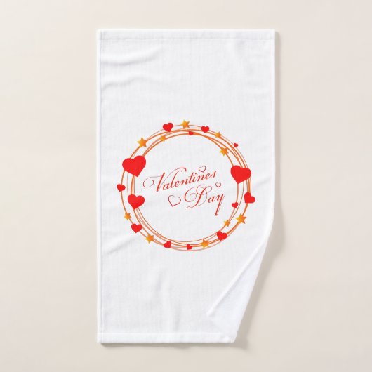 Valentinstag-Kreisdesign-25695 Handtuch (Handtuch)