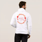 Valentinstag-Kreisdesign-25695 Hoodie (Schwarz voll)