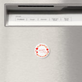 Valentinstag-Kreisdesign-25695 Magnet (In Situ (Geschirrspüler))