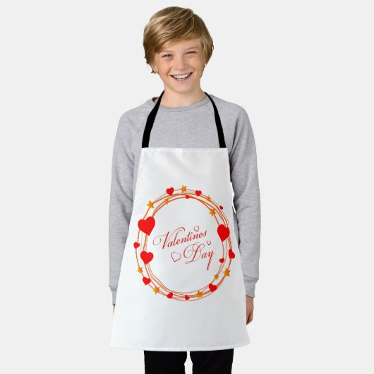 Valentinstag-Kreisdesign-25695 Schürze (Getragen)
