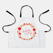 Valentinstag-Kreisdesign-25695 Schürze (Vorderseite)