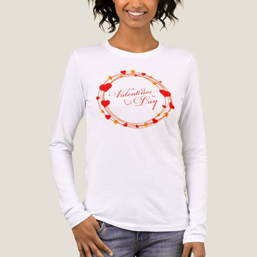 Valentinstag-Kreisdesign-25695 Tri-Blend Shirt (Vorderseite)