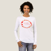 Valentinstag-Kreisdesign-25695 Tri-Blend Shirt (Vorderseite voll)