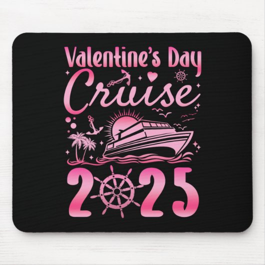 Valentinstag Kreuzfahrt 2025 Matching Coup Mousepad (Vorne)