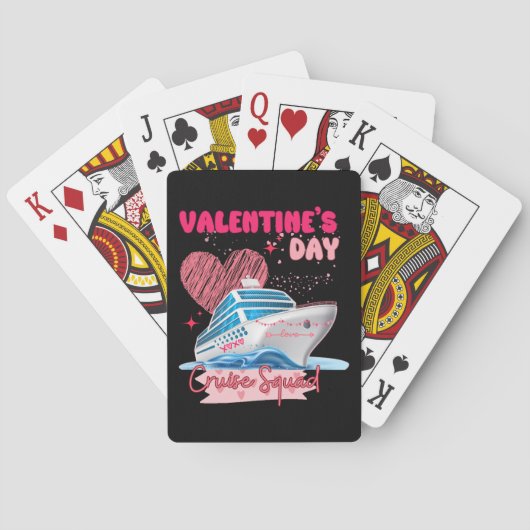Valentinstag Kreuzfahrt Squad Vacation Group Match Spielkarten (Rückseite)