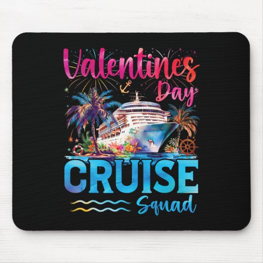 Valentinstag-Kreuzfahrt-Truppe 2026 Pauschalreise Mousepad (Vorne)
