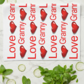 Valentinstag Küche Handtuchhandtuch Liebe Granny Geschirrtuch (Gefaltet)