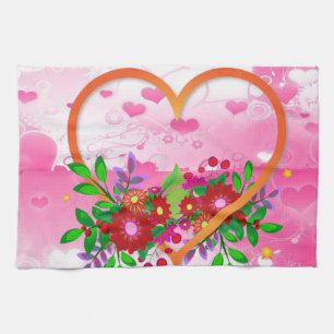 Valentinstag Küchenhandtuch Geschirrtuch