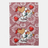 Valentinstag Küchenhandtuch, Hühnchen Geschirrtuch (Vertikal)