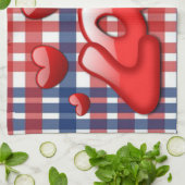 Valentinstag Küchenhandtuch, Liebe Geschirrtuch (Gefaltet)
