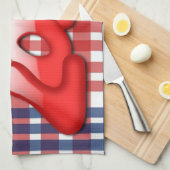Valentinstag Küchenhandtuch, Liebe Geschirrtuch (Viertel Falte)