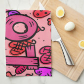 Valentinstag Küchenhandtuch, Liebe Geschirrtuch (Viertel Falte)